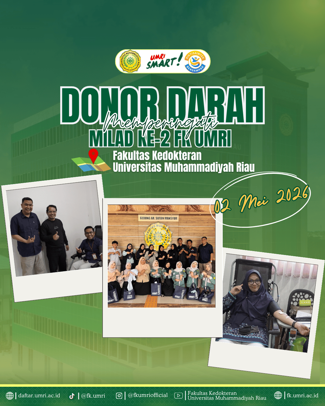 Donor Darah Memperingati Milad ke-2 Fakultas Kedokteran UMRI 
